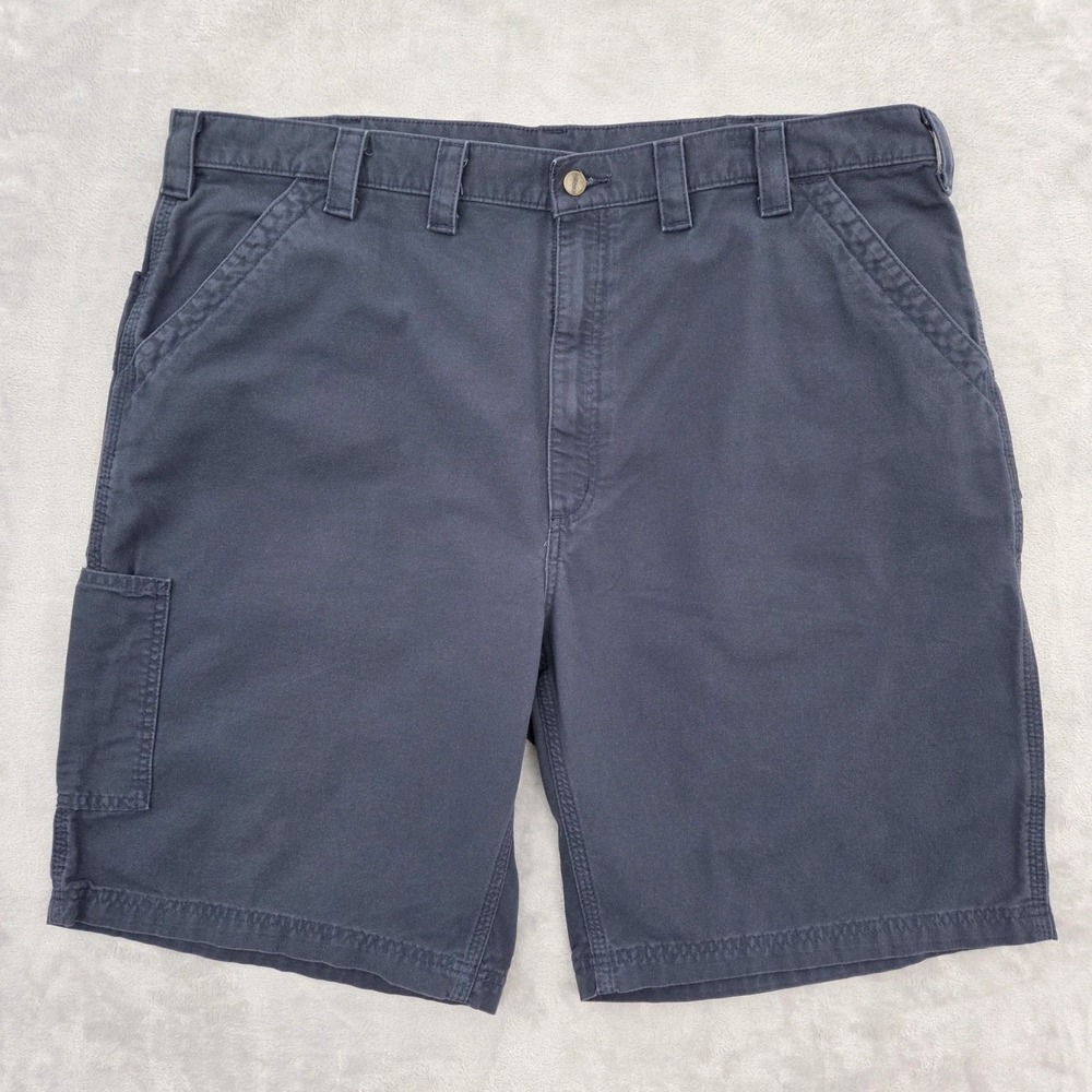 Carhartt Carpenter Shorts Mens 44 Canvas Utility B147 Original Fit Workwear Navy